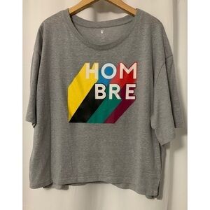 The Chop Tee ‘Hombre’ Cropped T-shirt Size Large